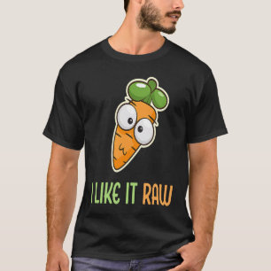 Groente Wortel Ik Hou van Raw Vegan Levensstijl  2 T-shirt