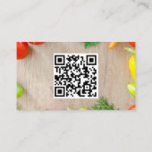 Groenteboer Fruit & Groenten QR-code Visitekaartje (Achterkant)