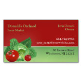 groenteboer magnetisch visitekaartje (Voorkant)