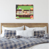 Groenteboeren Winkel Canvas Afdruk (Insitu (Slaapkamer))
