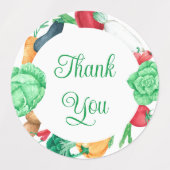 Groenteborder Dank U Labels (Design 2)