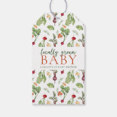 Groentelers verhandelen lokaal geteelde Baby Cadeaulabel (Achterkant)