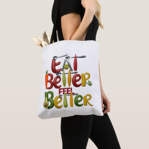 Groenteliefhebbers Levendige & gezonde levende Des Tote Bag