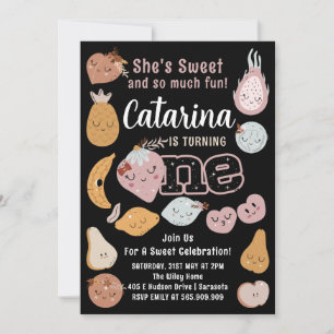 Groenten 1e verjaardag, Uitgesluisd fruit Kaart