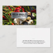 Groenten Achtergrond | culinair Visitekaartje (Voorkant / Achterkant)