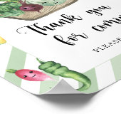 Groenten baby shower - Bedankt voor uw komst Poster (Hoek)