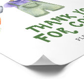 Groenten baby shower - Bedankt voor uw komst Poster (Hoek)