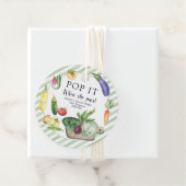 Groenten baby shower - Knal het! Als ze barst! Bedankjes Labels (In situ)