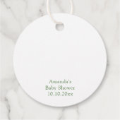 Groenten baby shower - Pop het! Als ze pop! Bedankjes Labels (Achterkant)