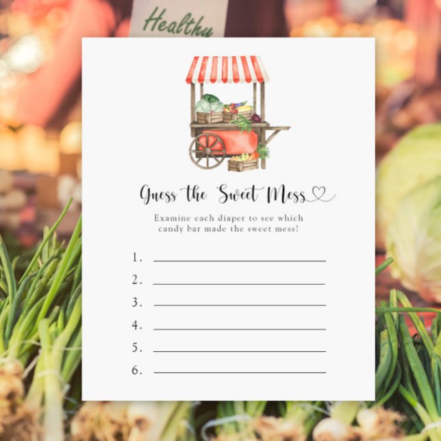 Groenten baby shower - Raad de zoete bende (Creator heeft geüpload)