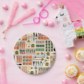 Groenten Borden voor tuinpapier Papieren Bordje (Feest)