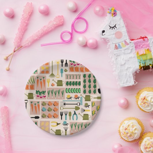 Groenten Borden voor tuinpapier Papieren Bordje (Feest)