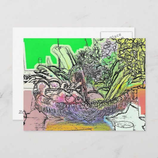 GROENTEN BRIEFKAART (Voorkant / Achterkant)