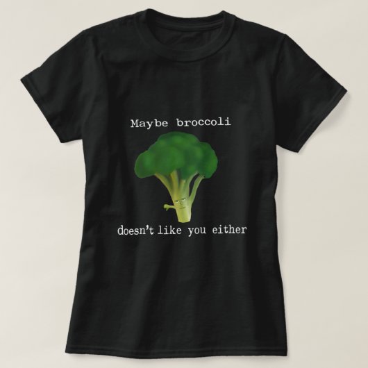 Groenten Broccoli houdt niet van jou D0100101A T-shirt (Design voorkant)