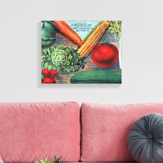  groenten canvas afdruk (Insitu (Woonkamer))