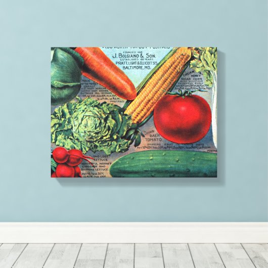  groenten canvas afdruk (Insitu (Houten vloer))