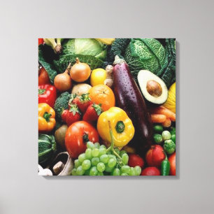 GROENTEN CANVAS AFDRUK