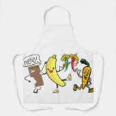 Groenten & Chocolade Schort (Voorkant)