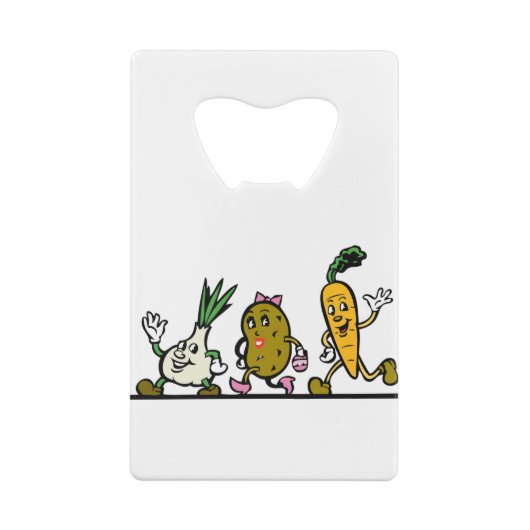 Groenten Creditkaart Flessenopener (Achterkant)