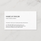 Groenten | Diensten voor voedselbezorging Visitekaartje (Achterkant)