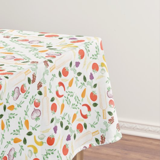 Groenten en flessen Foodie Hip Tafelkleed (Voorbeeld)