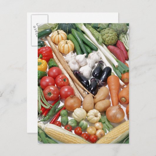 Groenten en fruit 6 briefkaart (Voorkant / Achterkant)