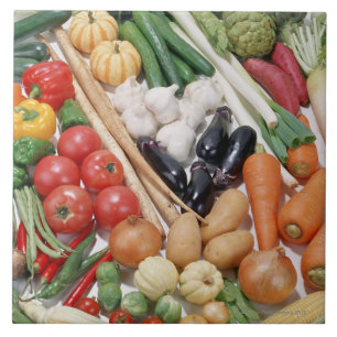 Groenten en fruit 6 tegeltje
