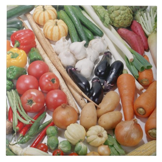 Groenten en fruit 6 tegeltje (Voorkant)