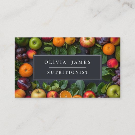 Groenten en fruit Boer Voeding Diëtist Visitekaartje