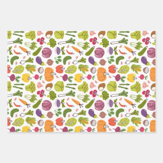 Groenten en fruit Boerderij markt Verse producten Inpakpapier Vel (Voorkant 2)