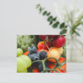 Groenten en fruit briefkaart (Staand voorkant)