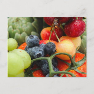 Groenten en fruit briefkaart