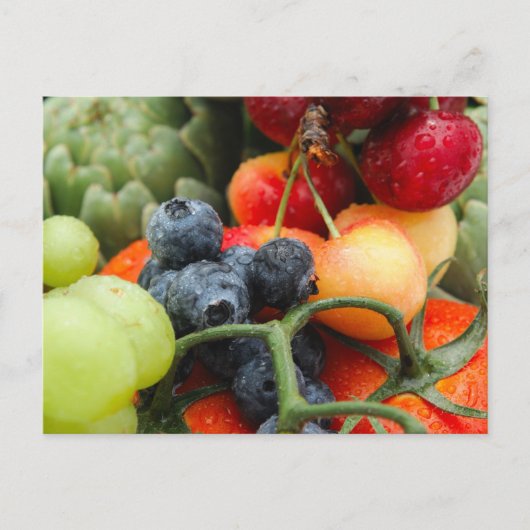 Groenten en fruit briefkaart (Voorkant)