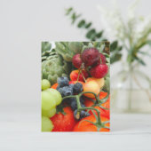 Groenten en fruit briefkaart (Staand voorkant)