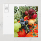 Groenten en fruit briefkaart (Voorkant / Achterkant)