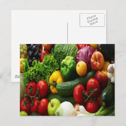 GROENTEN EN FRUIT BRIEFKAART (Voorkant / Achterkant)