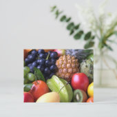 Groenten en fruit briefkaart (Staand voorkant)