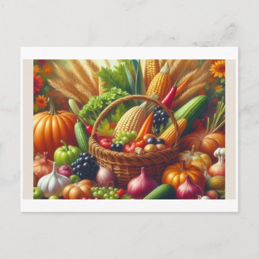 Groenten en fruit, briefkaart (Voorkant)
