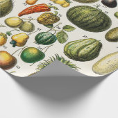 Groenten en fruit cadeaupapier (Hoek)