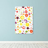 Groenten en fruit canvas afdruk (Insitu (Houten vloer))