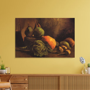 Groenten en Fruit door Vincent van Gogh Canvas Afdruk