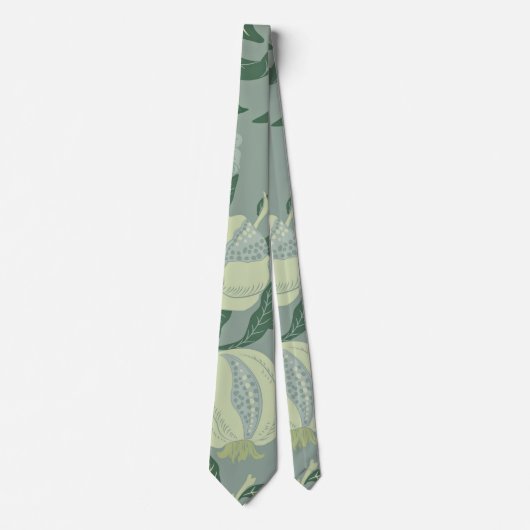 Groenten en fruit en Pomegranaat, groene schoppen Stropdas (Voorkant)