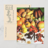Groenten en fruit, exotische vruchten briefkaart (Voorkant / Achterkant)