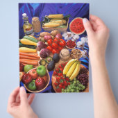 Groenten en fruit flyer (Hand)