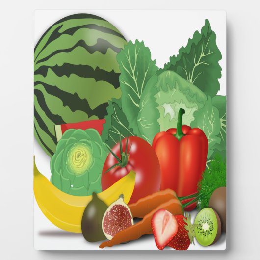 groenten en fruit fotoplaat (Voorkant)