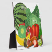 groenten en fruit fotoplaat (Zijkant)