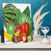 groenten en fruit fotoplaat (Zijkant)