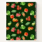 Groenten en fruit gepersonaliseerd recept notitieboek (Achterkant)