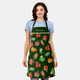 Groenten en fruit gepersonaliseerd schort