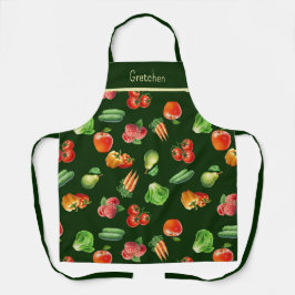Groenten en fruit gepersonaliseerd schort